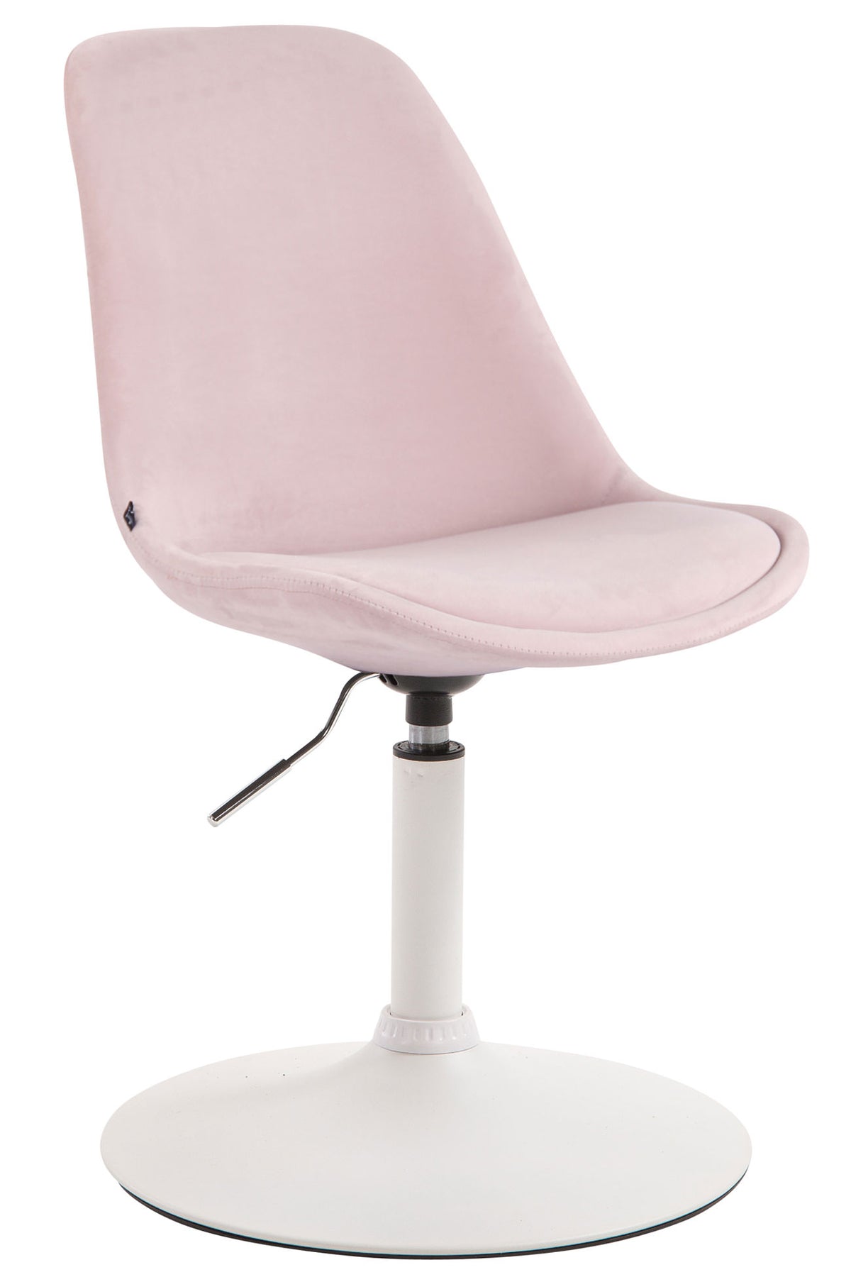 Eetkamerstoel Maverick Fluweel roze,wit pink