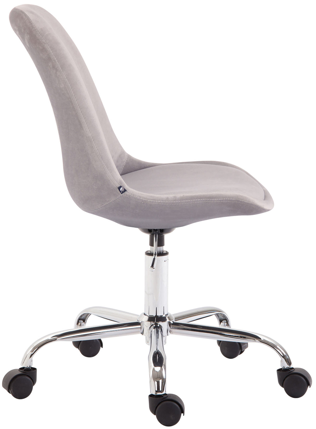 Bureaustoel Toulouse Fluweel grijs grau