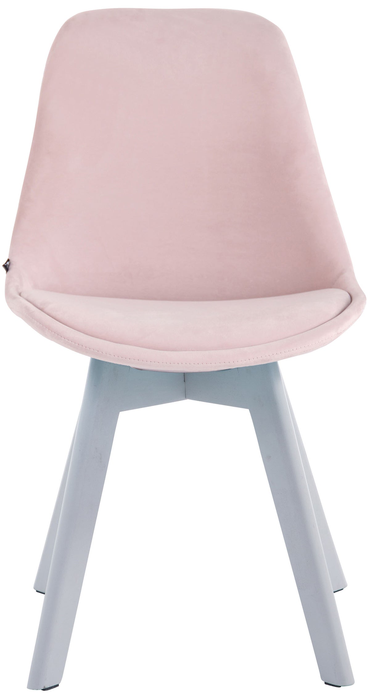 Eetkamerstoel Borneo V2 fluweel roze,wit pink