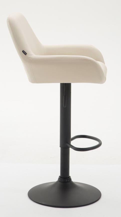 Set van 2 barkrukken Braga kunstleer creme,zwart creme