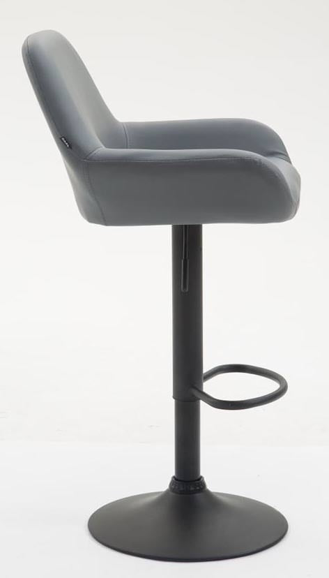 Set van 2 barkrukken Braga kunstleer grijs,zwart grau