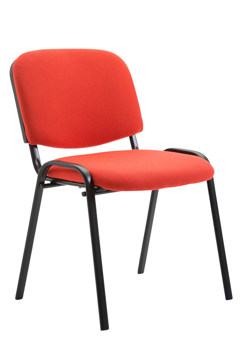 Set van 4 bezoekersstoelen Ken rood rot