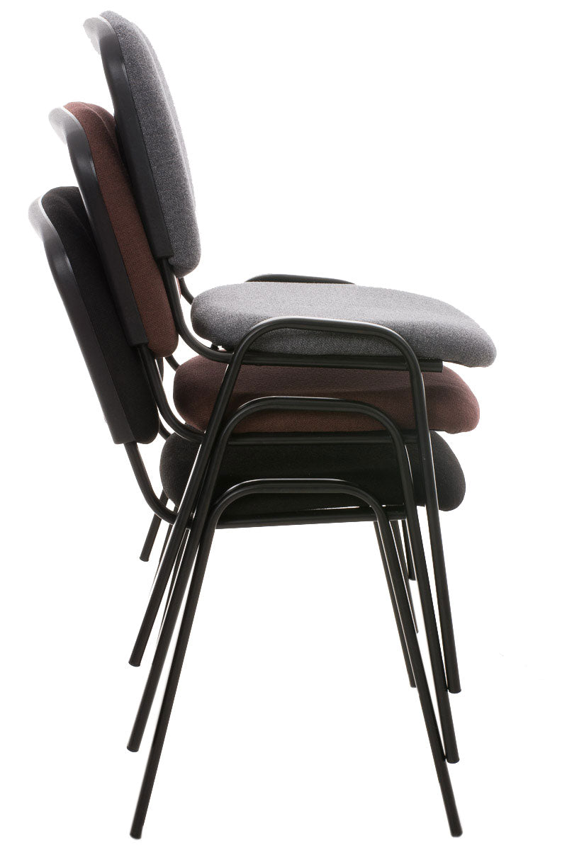 Set van 4 bezoekersstoelen Ken rood rot