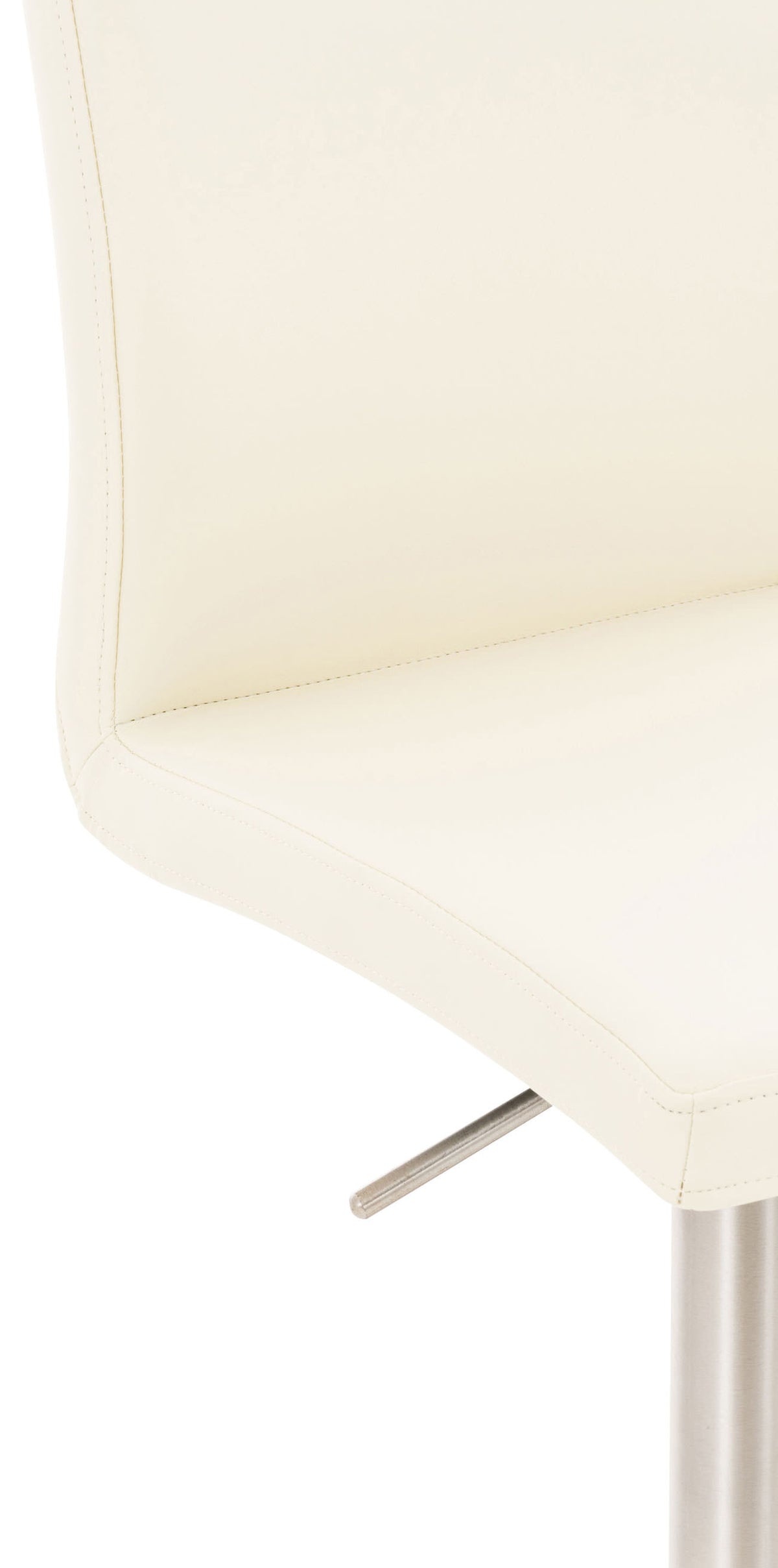 Barkruk Cadiz Kunstleer roestvrij staal,creme creme