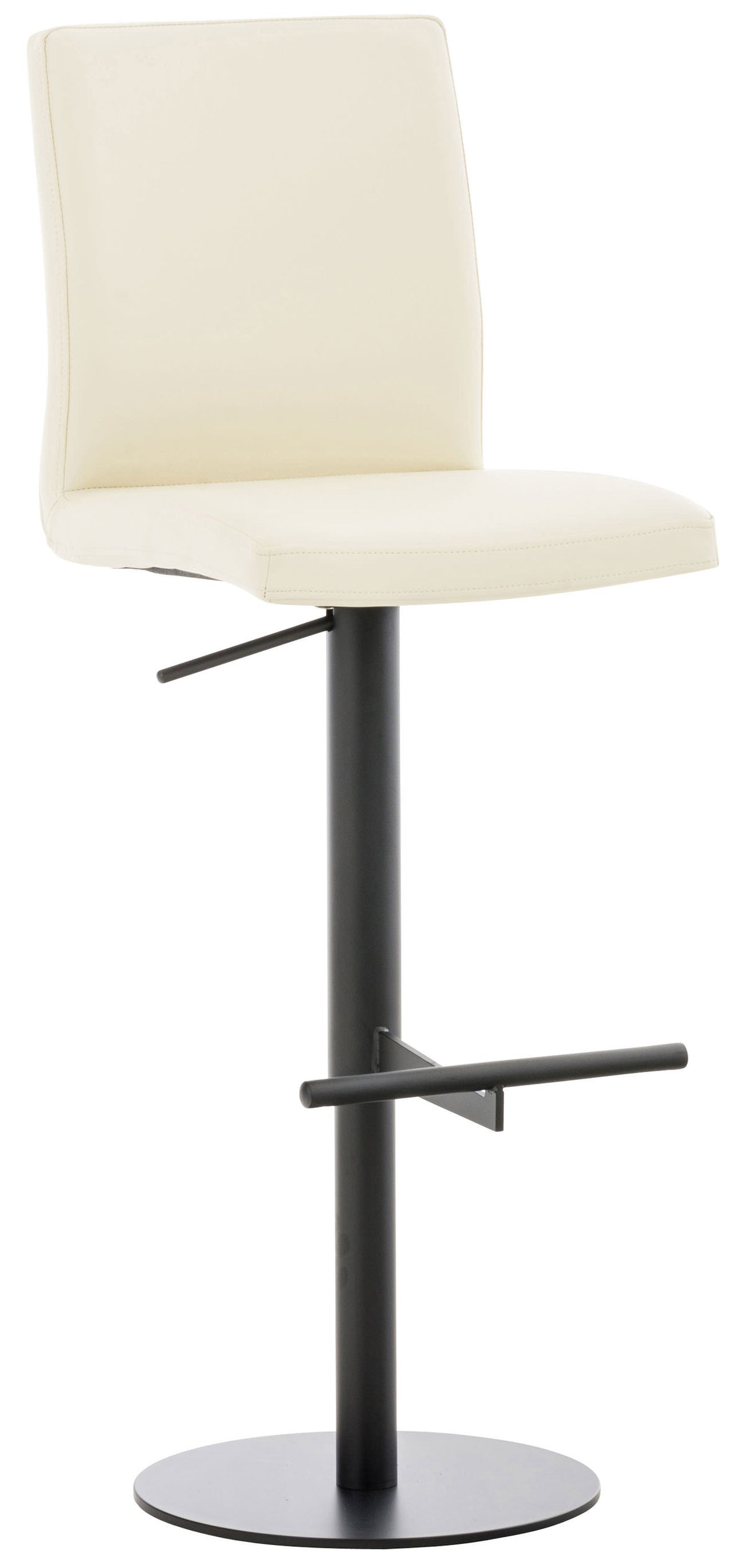Barkruk Cadiz Kunstleer zwart,creme creme