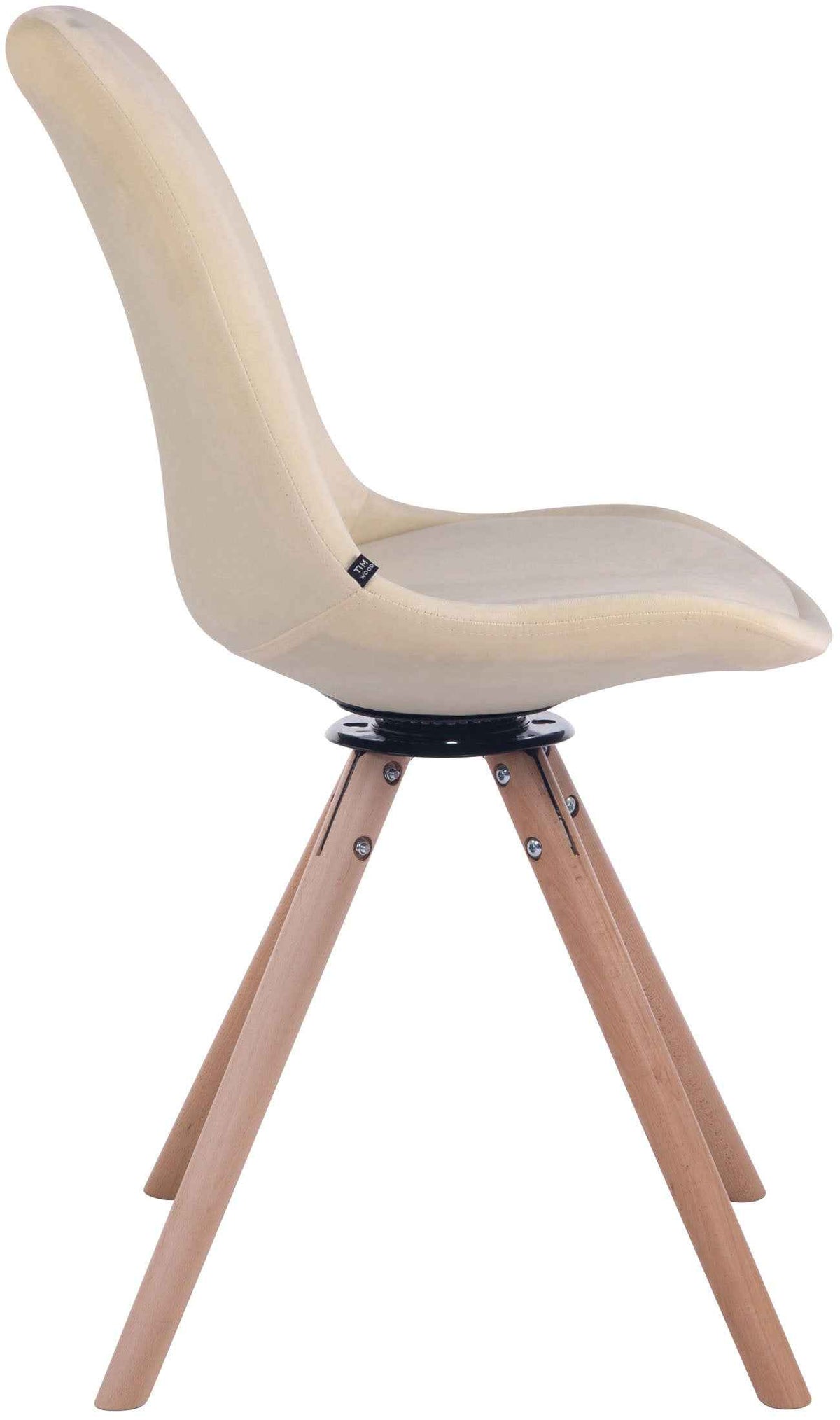 Eetkamerstoel Troyes fluweel natura,creme creme