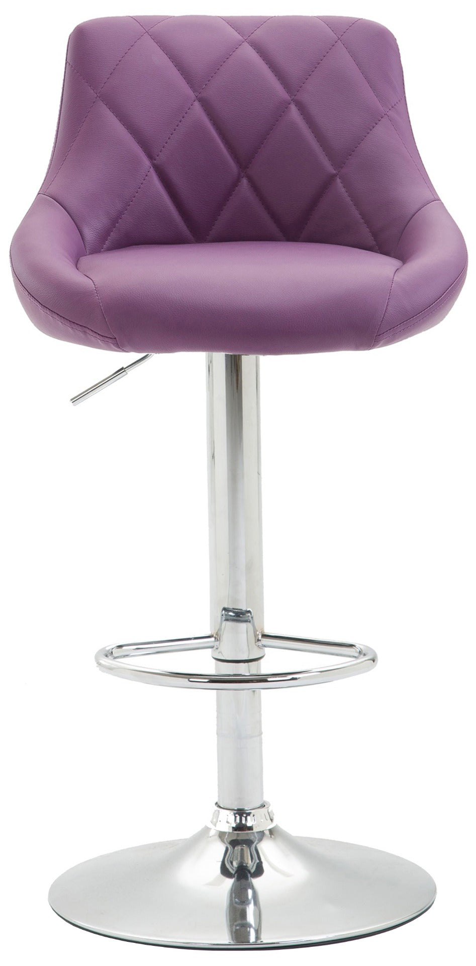 Set van 2 barkrukken LAZIO, kunstleer purper lila