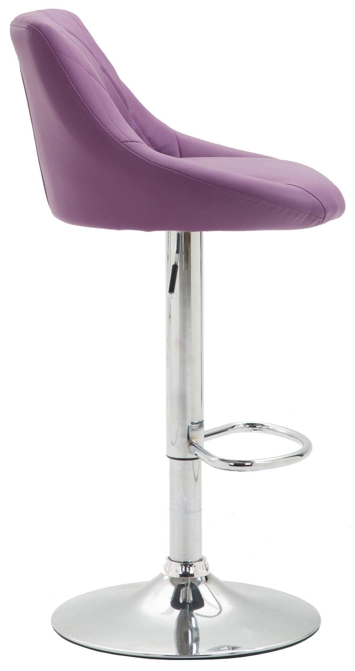 Set van 2 barkrukken LAZIO, kunstleer purper lila