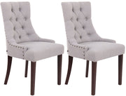 Set van 2 eetkamerstoelen Aberdeen antiek,grijs grau