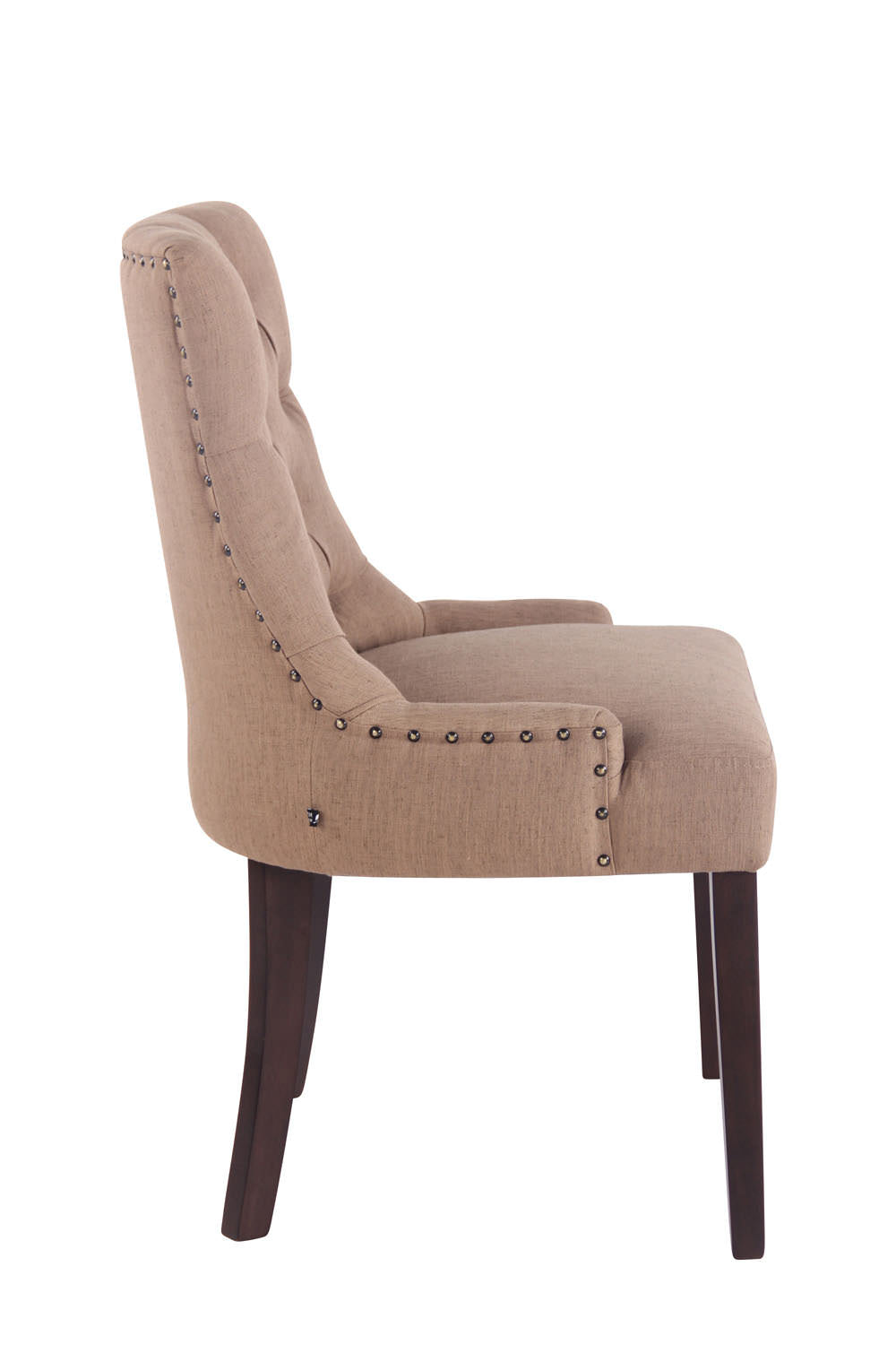 Set van 2 eetkamerstoelen Aberdeen antiek,taupe taupe