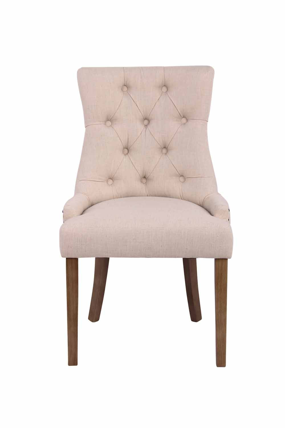 Set van 2 eetkamerstoelen Aberdeen antiek licht,creme creme