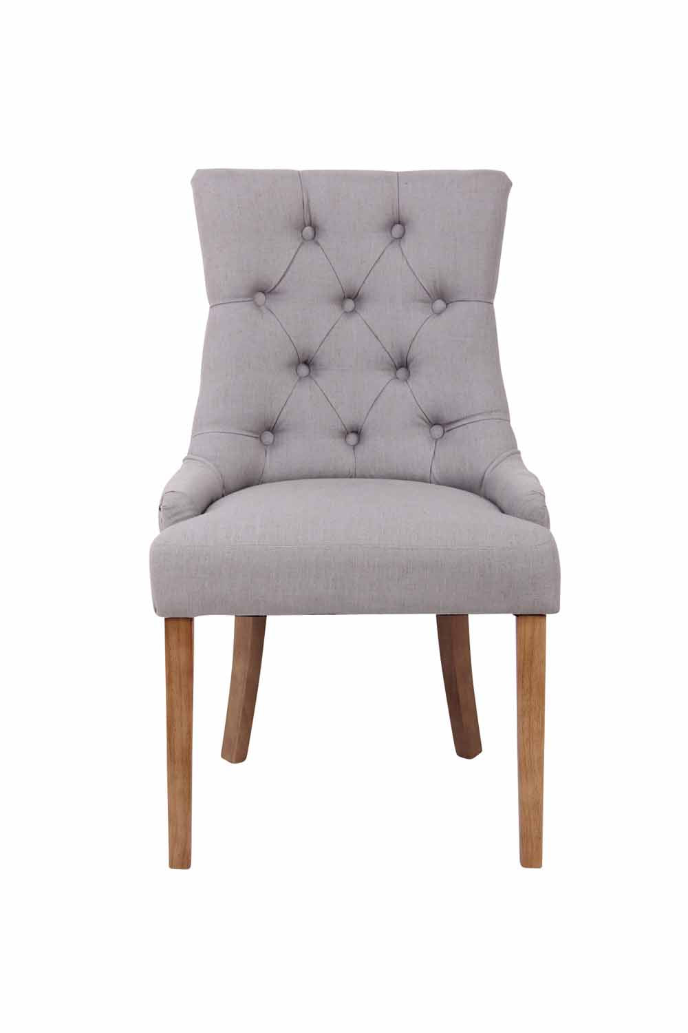 Set van 2 eetkamerstoelen Aberdeen antiek licht,grijs grau