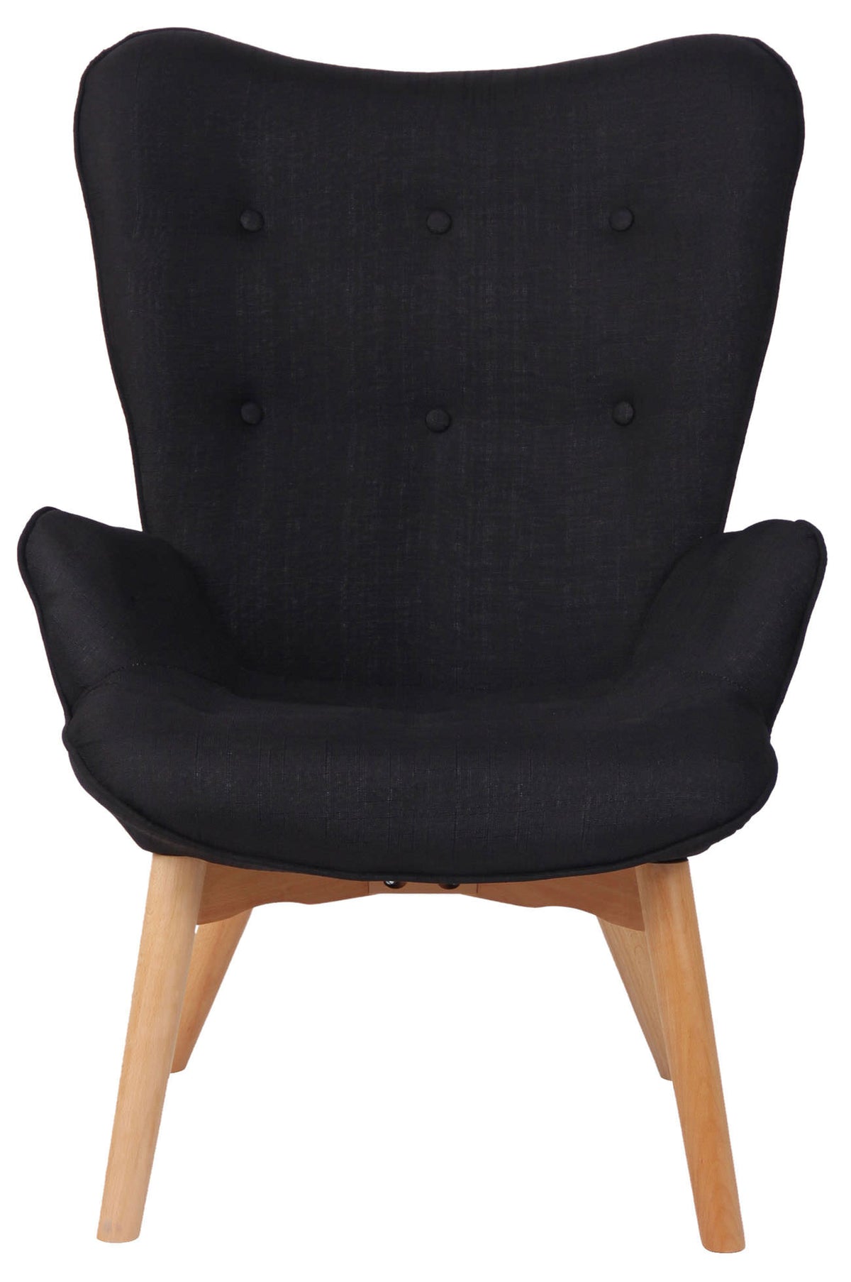 Lounger Durham stof zwart schwarz