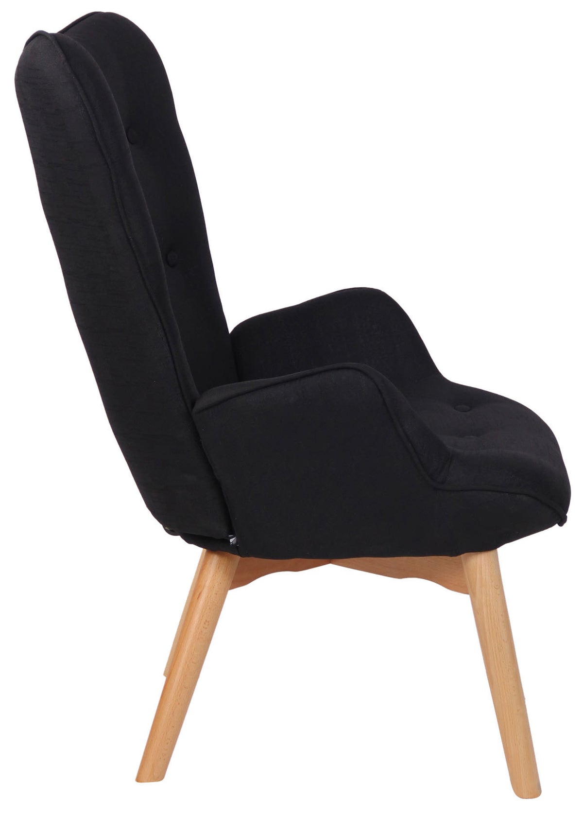 Lounger Durham stof zwart schwarz