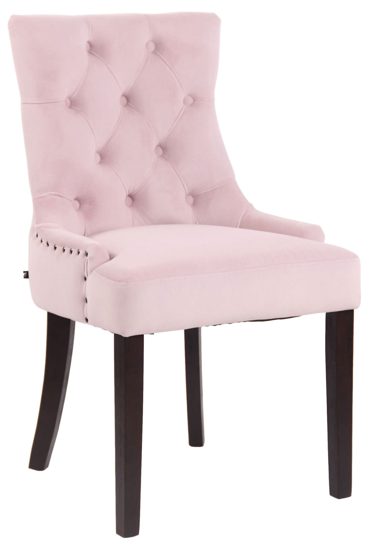 Eetkamerstoel Aberdeen fluweel roze,antiek pink