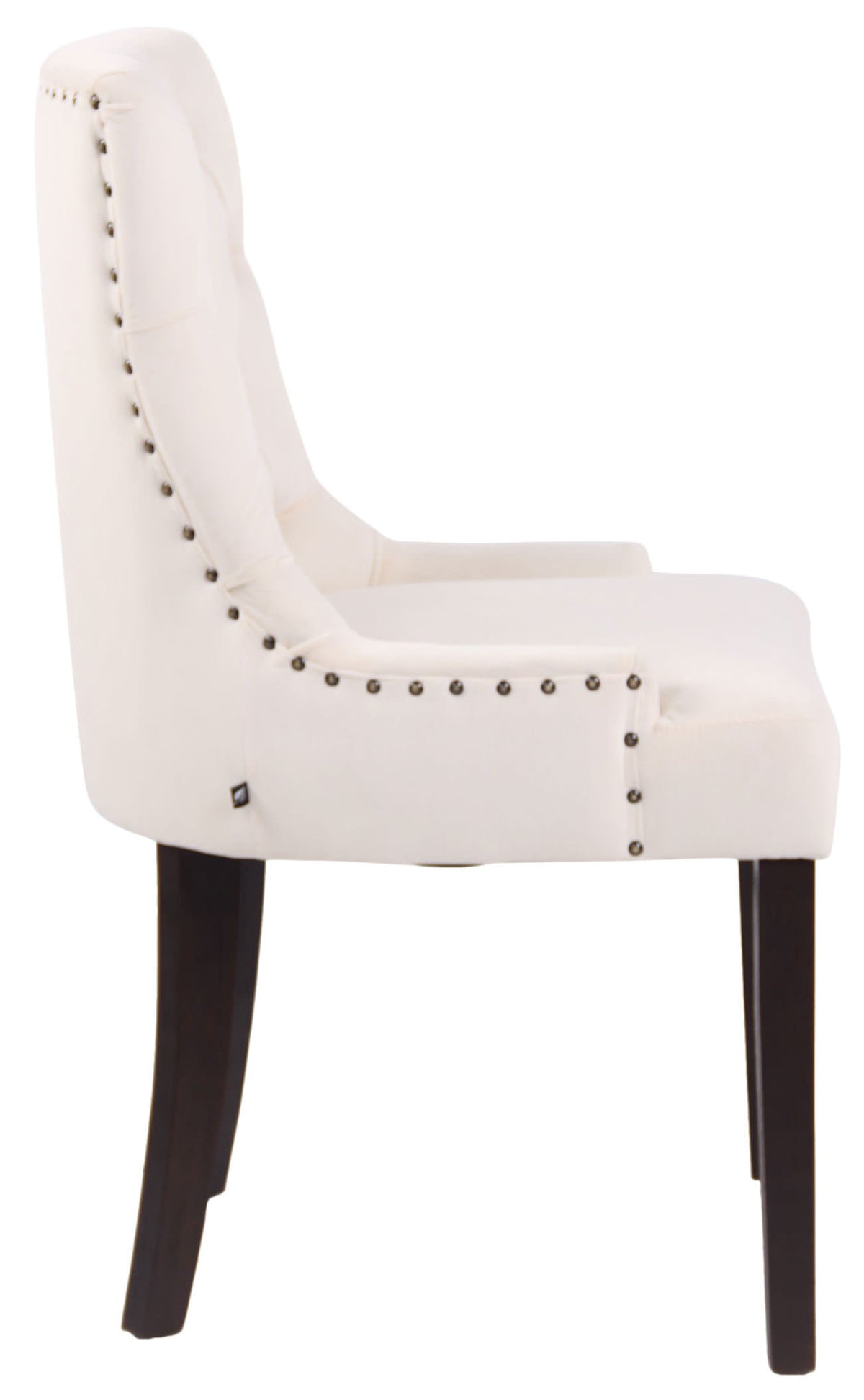 Eetkamerstoel Aberdeen fluweel creme,antiek creme