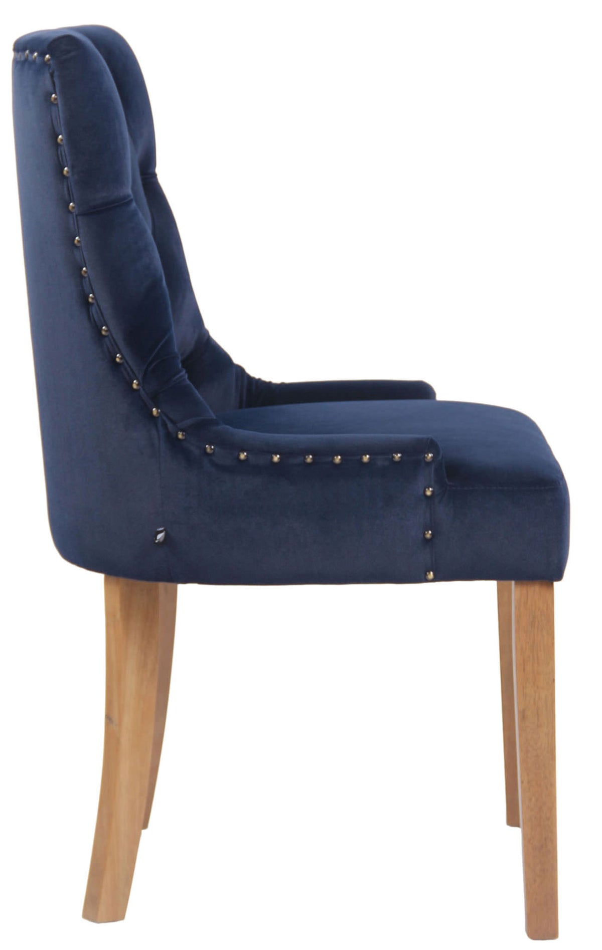 Eetkamerstoel Aberdeen fluweel blauw,antiek licht blau