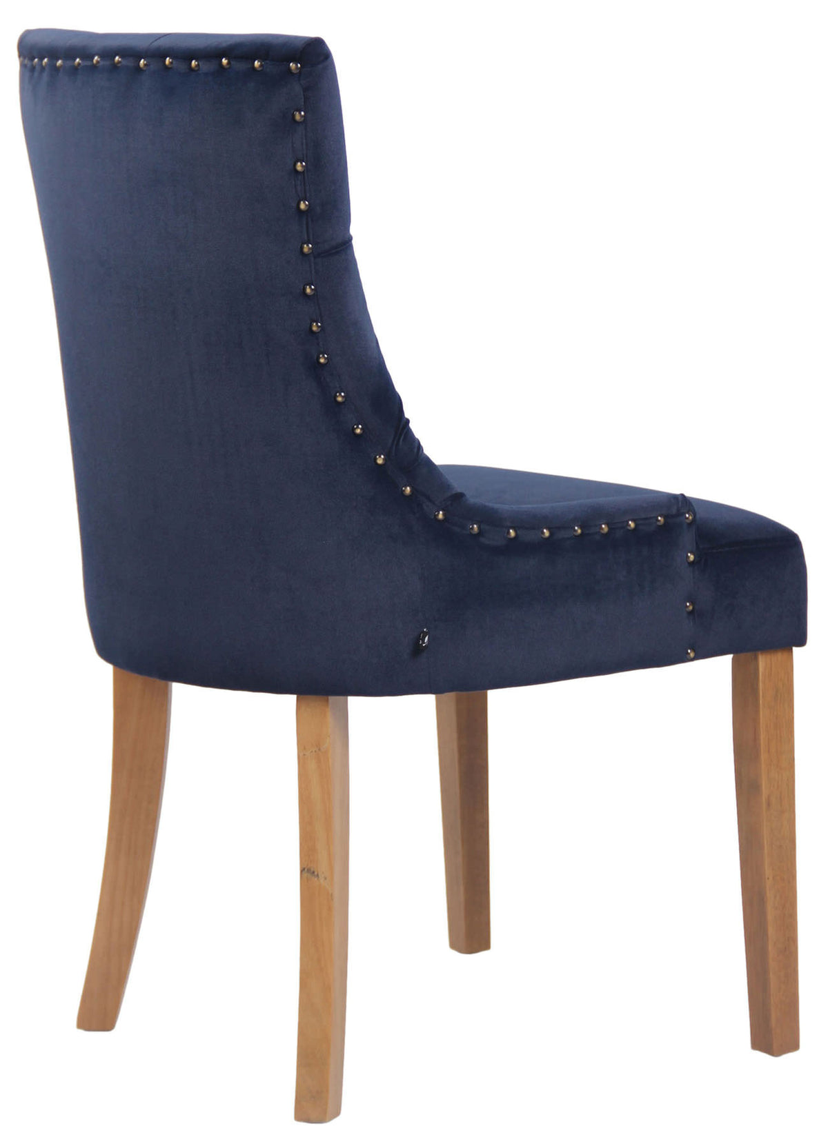 Eetkamerstoel Aberdeen fluweel blauw,antiek licht blau