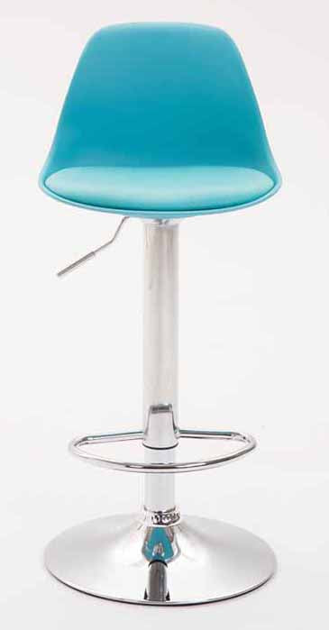 Set van 2 barkrukken Kiel Kunstleer chroom,blauw blau