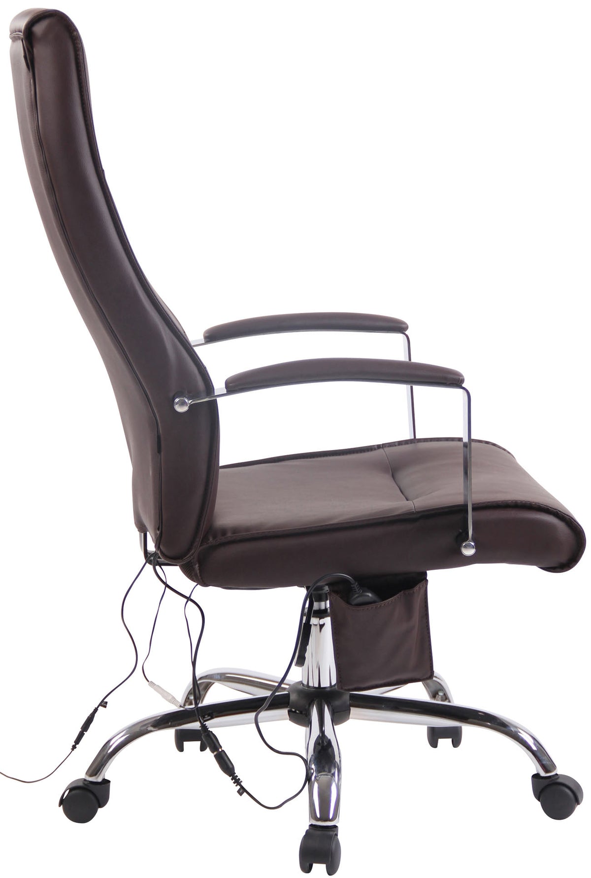 Portland bureaustoel met massagefunctie bruin,Kunstleer braun