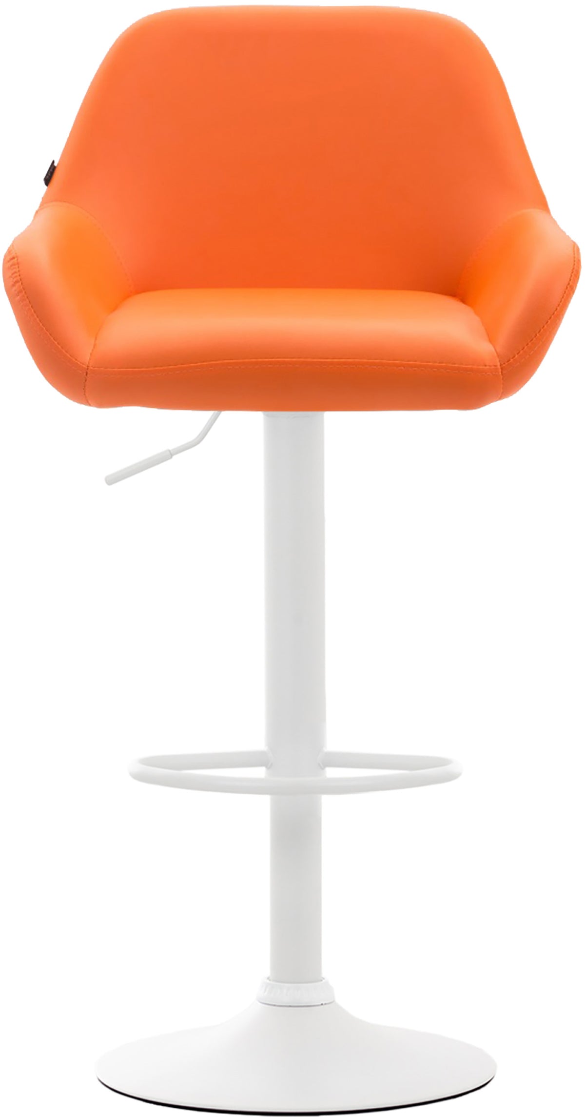 Barkruk Braga Kunstleer oranje,wit orange