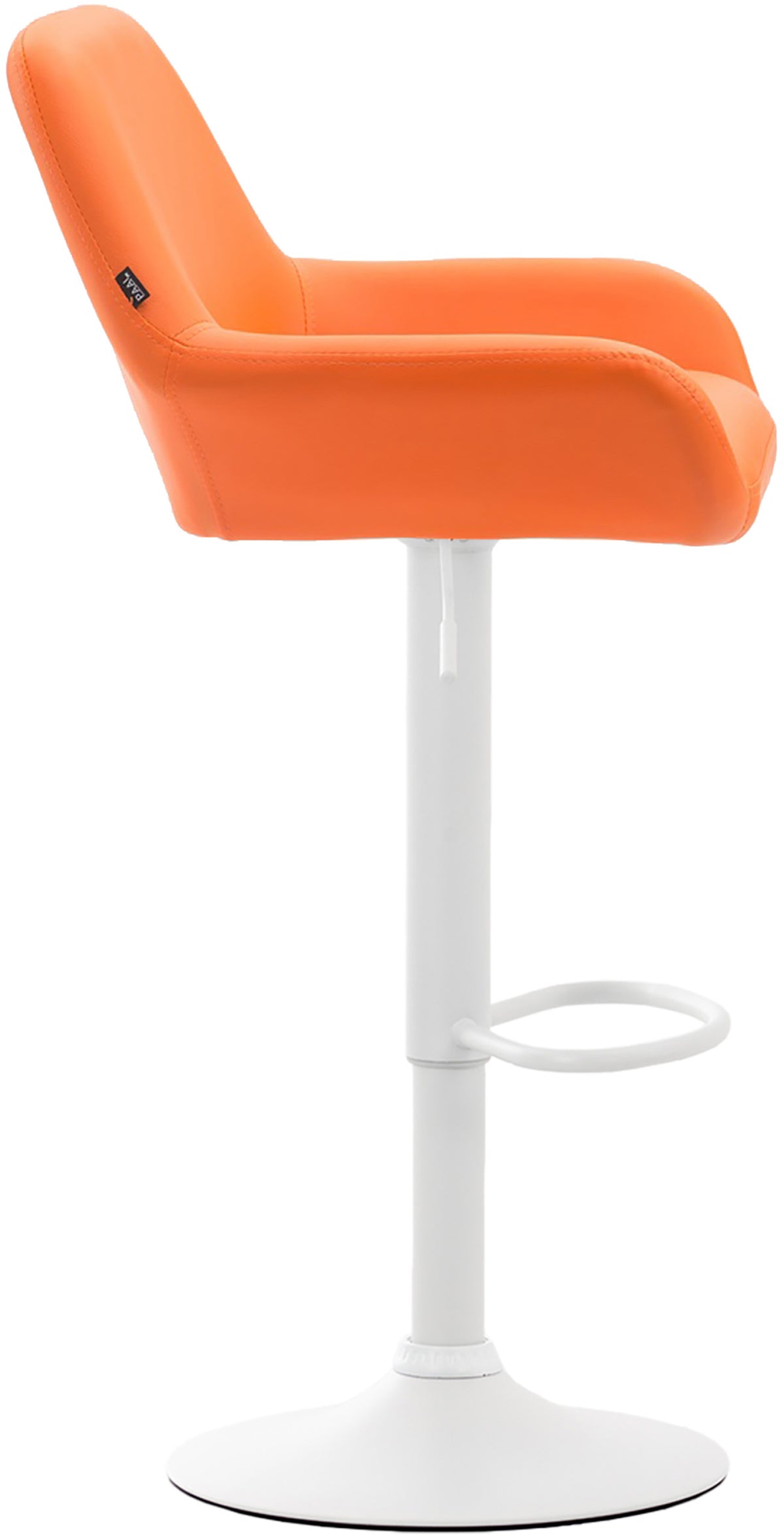 Barkruk Braga Kunstleer oranje,wit orange