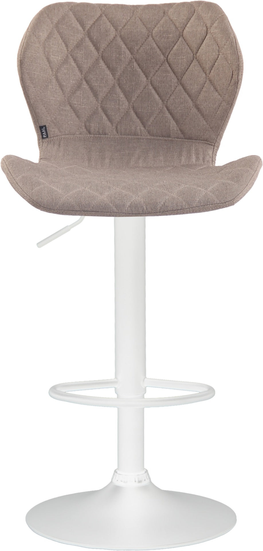 Barkruk Cork stof taupe,wit taupe