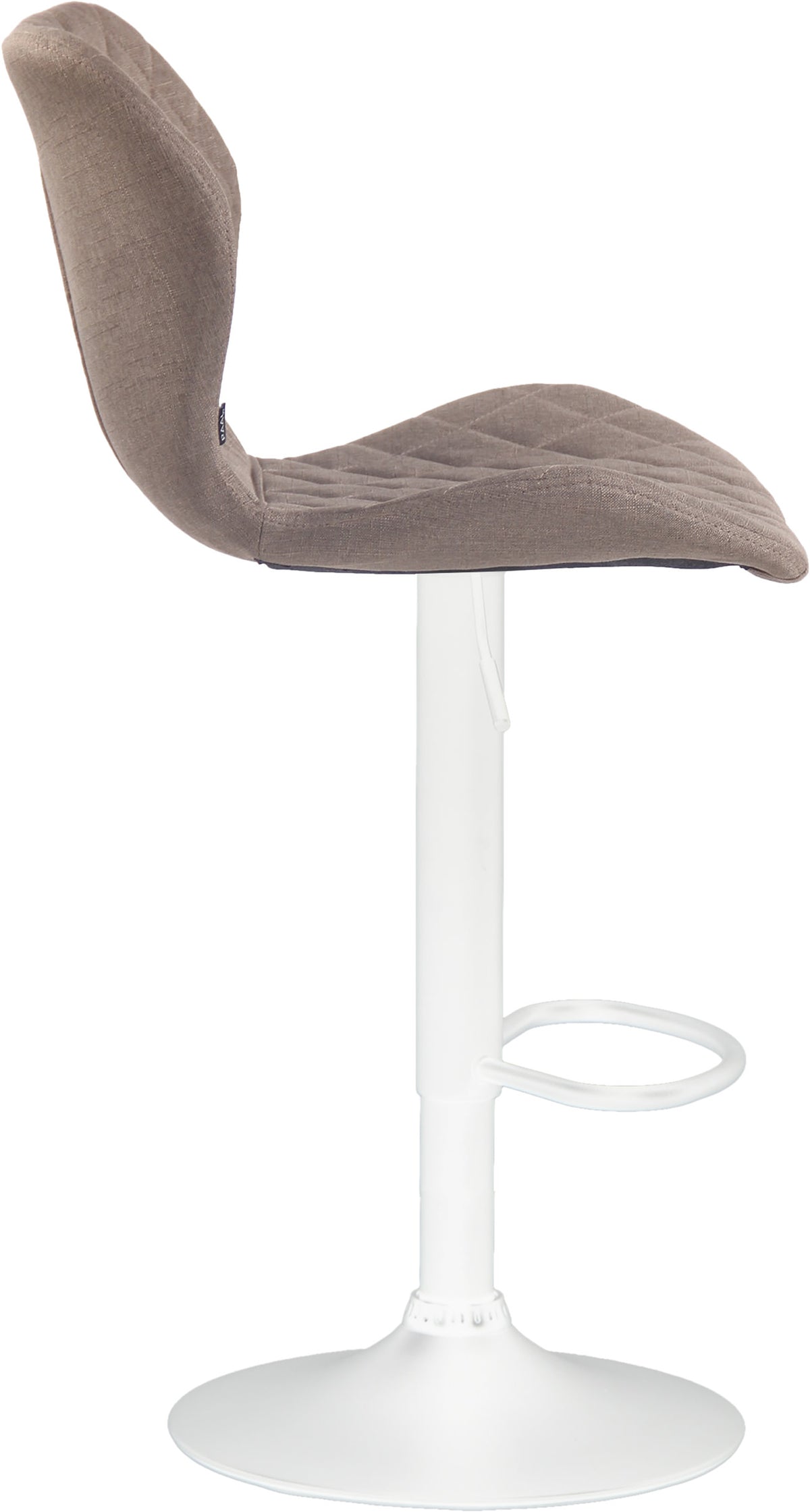 Barkruk Cork stof taupe,wit taupe