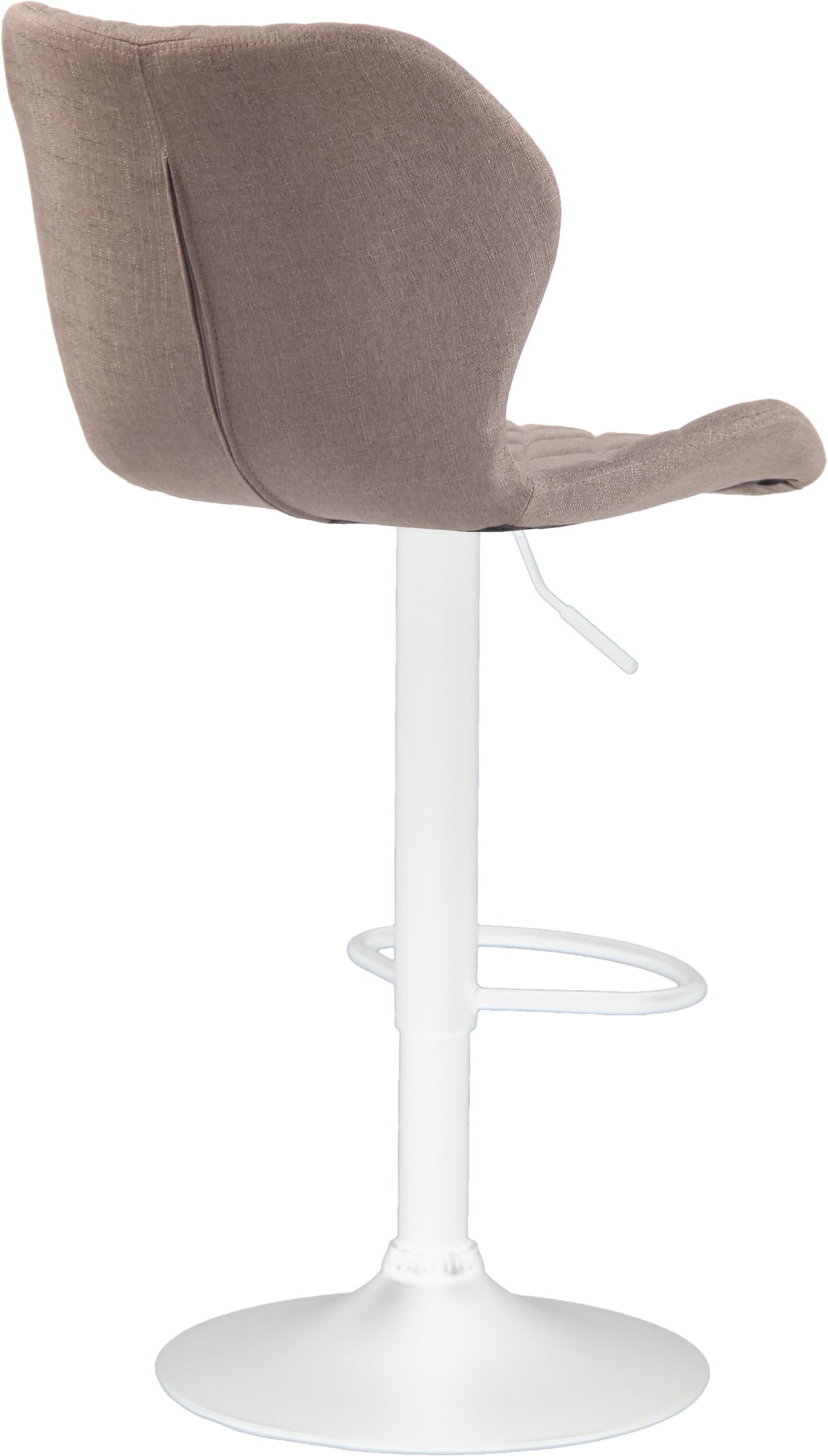 Barkruk Cork stof taupe,wit taupe