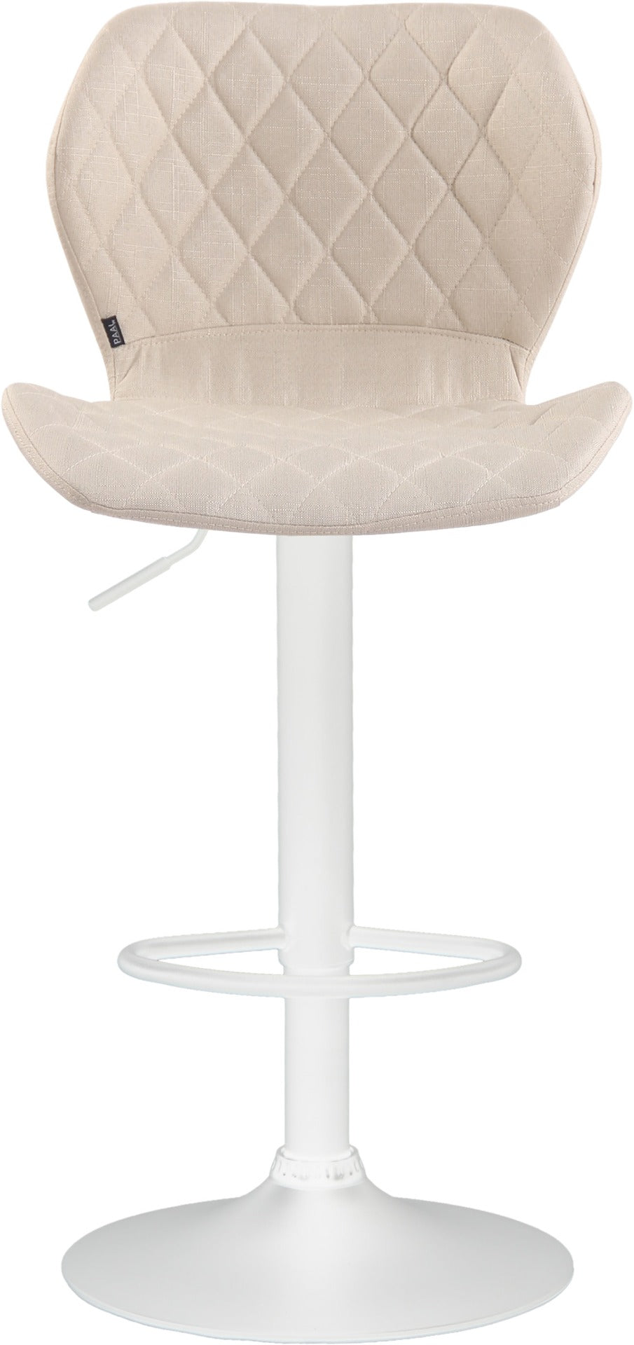 Barkruk Cork stof creme,wit creme