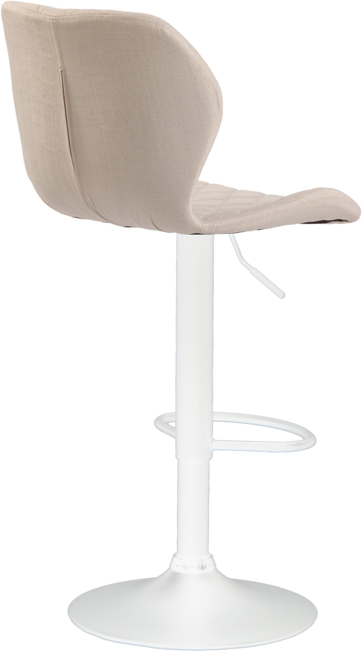 Barkruk Cork stof creme,wit creme