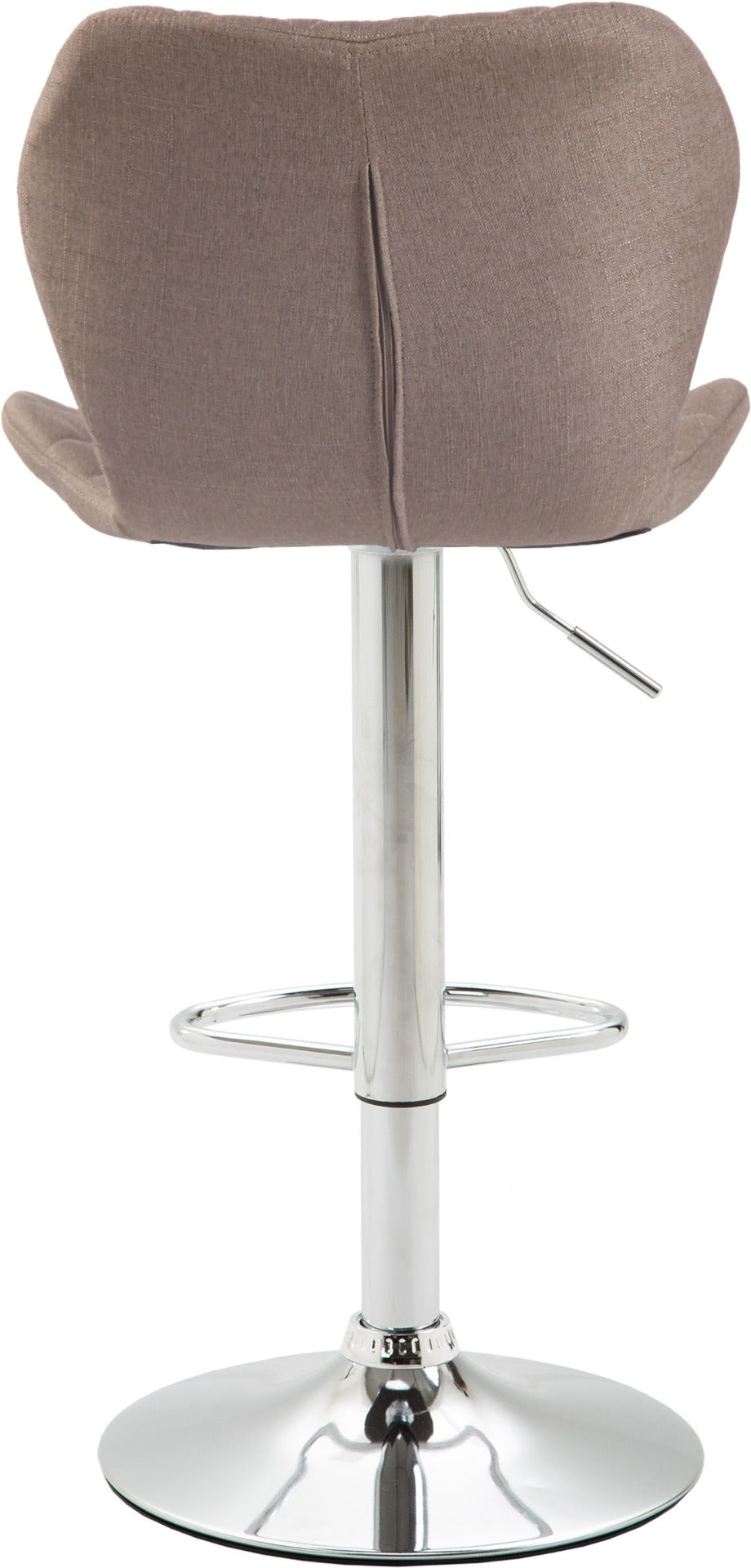 Barkruk Cork stof taupe,chroom taupe