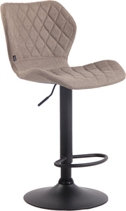 Barkruk Cork stof taupe,zwart taupe
