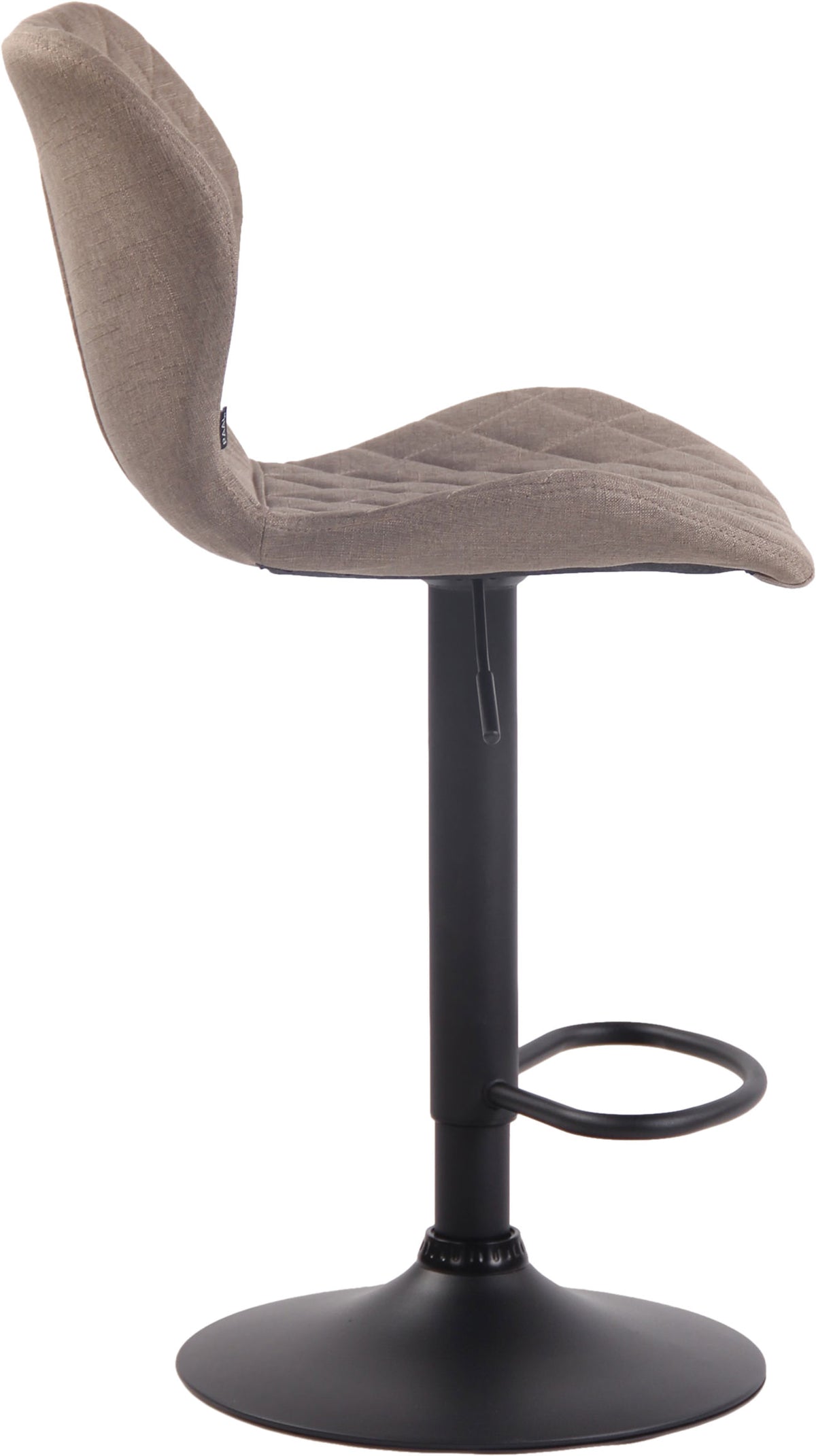 Barkruk Cork stof taupe,zwart taupe