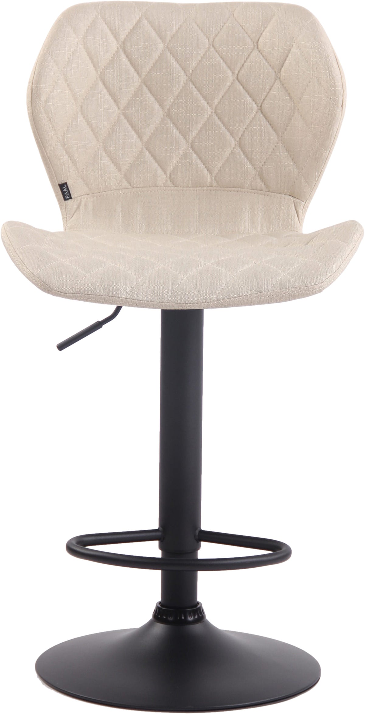 Barkruk Cork stof creme,zwart creme