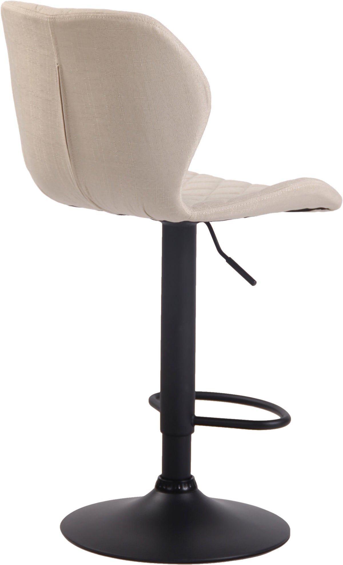 Barkruk Cork stof creme,zwart creme