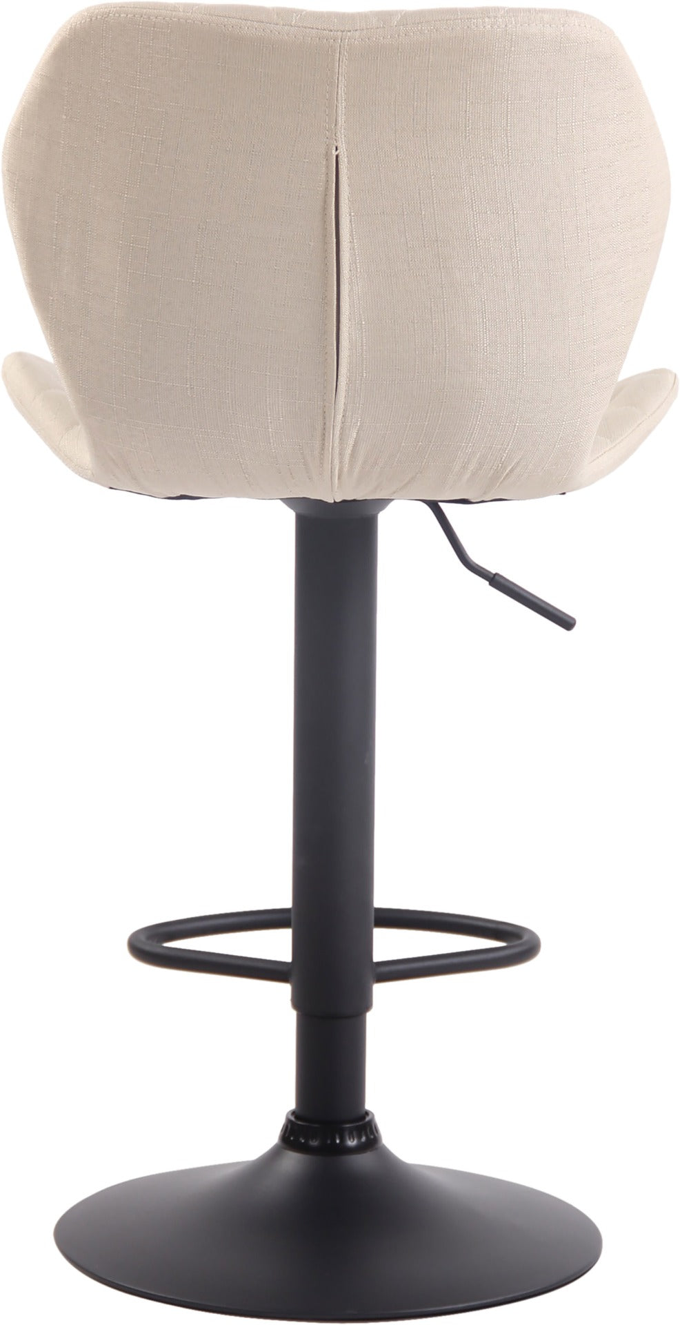 Barkruk Cork stof creme,zwart creme
