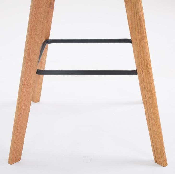 Set van 2 barkrukken Metz kunstleer grijs,natura grau