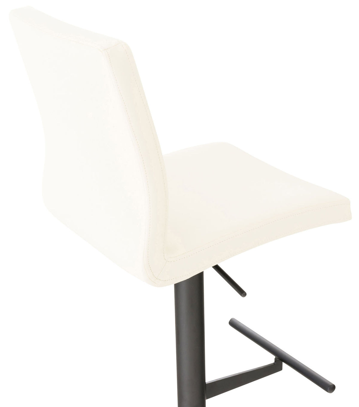 Set van 2 barkrukken Cadiz kunstleer zwart,creme creme