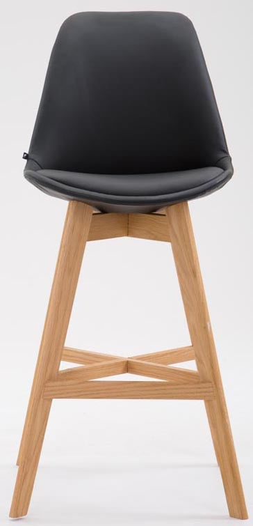 Set van 2 barkrukken Cannes Kunststof zwart,natura schwarz