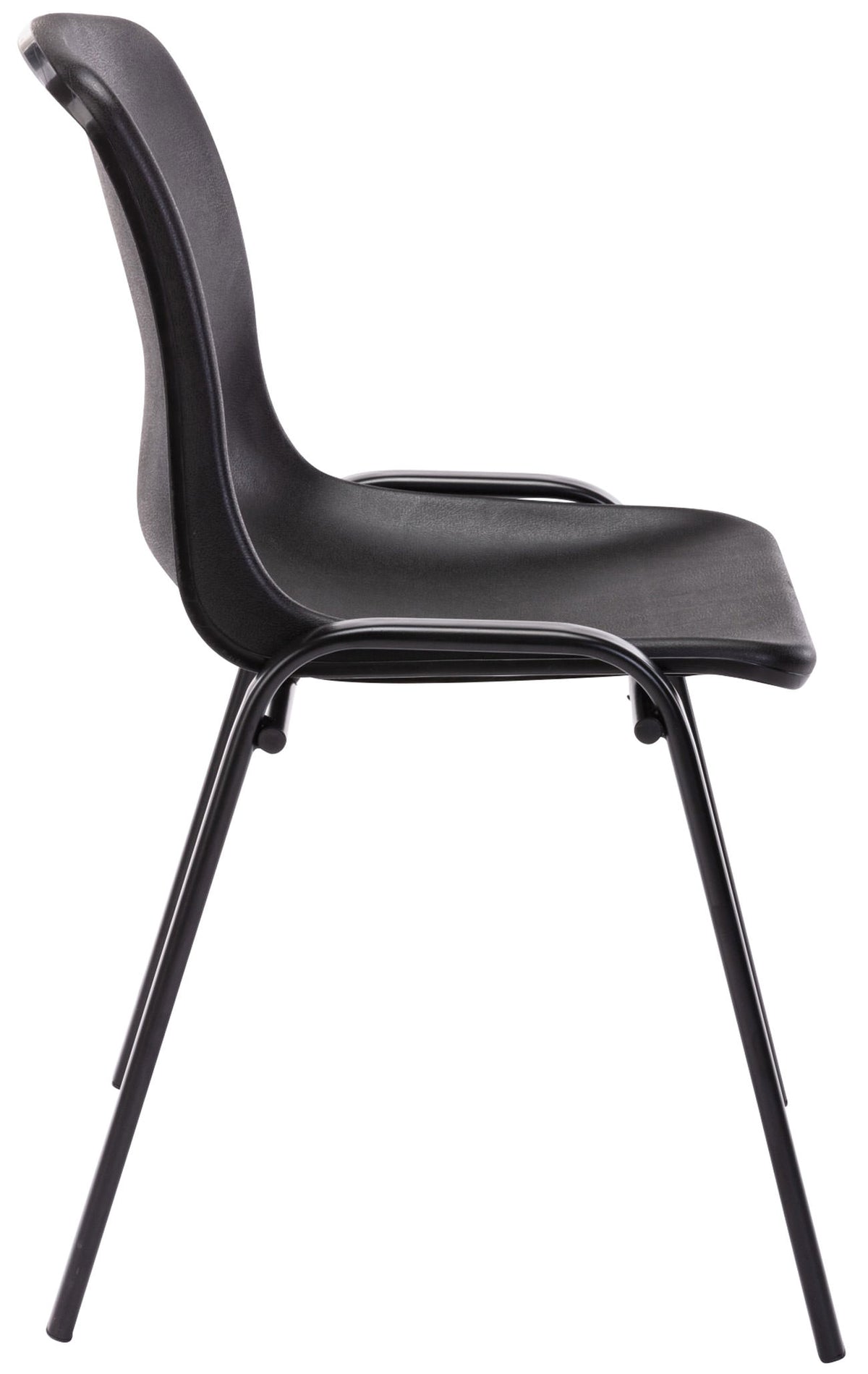 Set van 4 stapelstoelen Nowra zwart schwarz