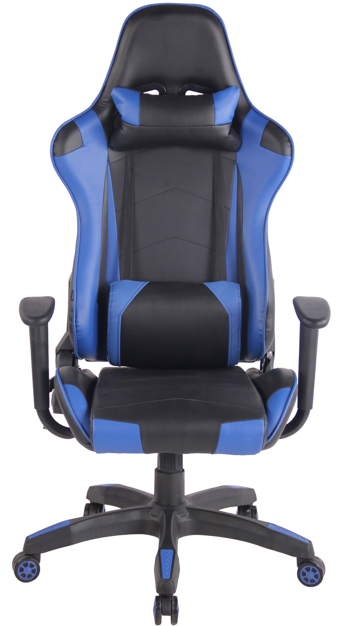 Bureaustoel Miracle Kunstleer zwart/blauw schwarz/blau