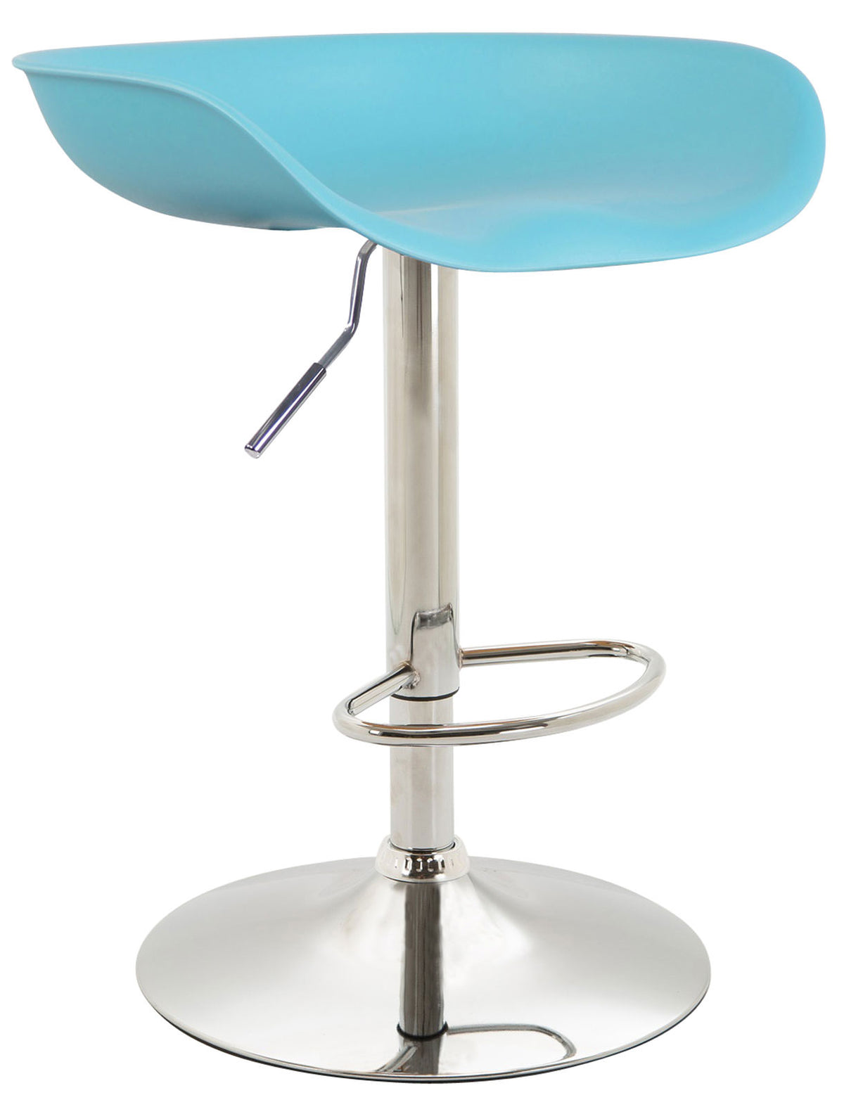 Barkruk Anaheim Kunststof blauw,chroom blau