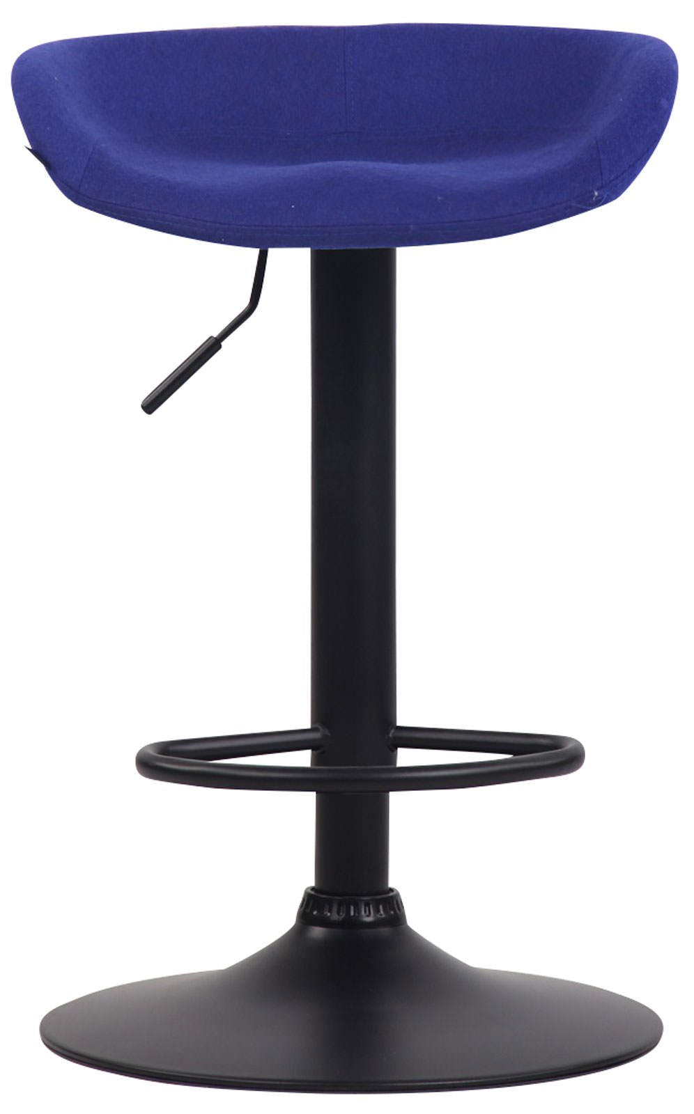 Barkruk Anaheim vilt zwart,blauw blau