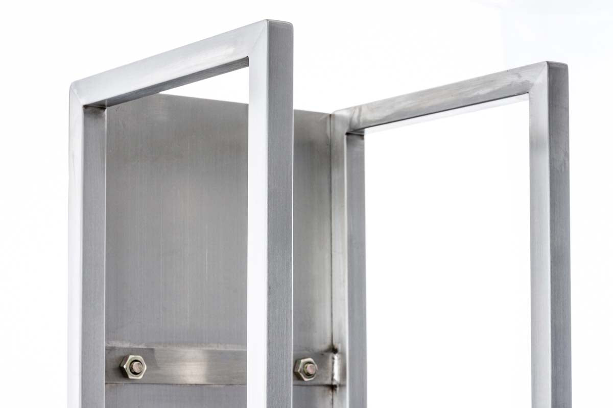 Brandhoutrek Spark roestvrij staal,80 cm edelstahl
