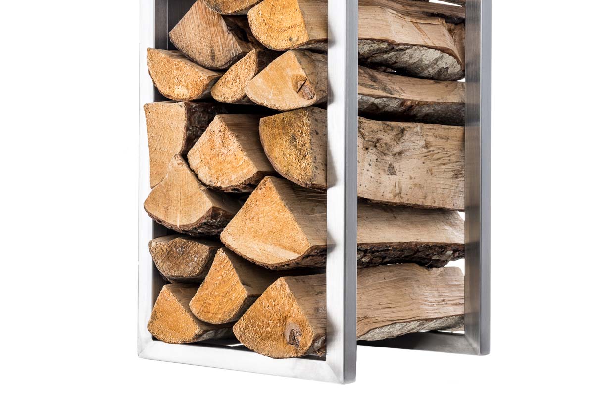 Brandhoutrek Spark roestvrij staal,80 cm edelstahl