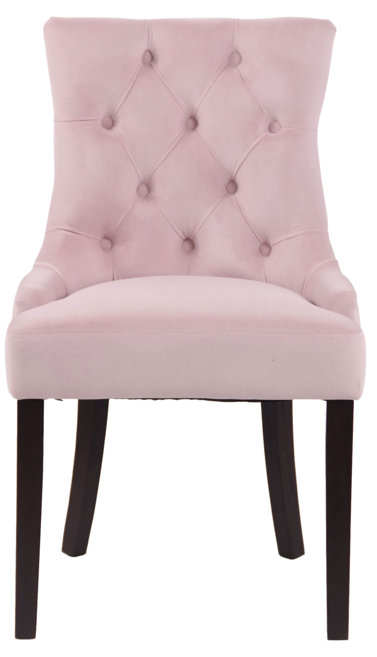 Set van 4 eetkamerstoelen Aberdeen Fluweel roze,antiek pink