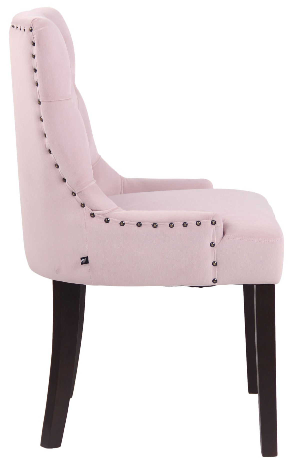 Set van 4 eetkamerstoelen Aberdeen Fluweel roze,antiek pink