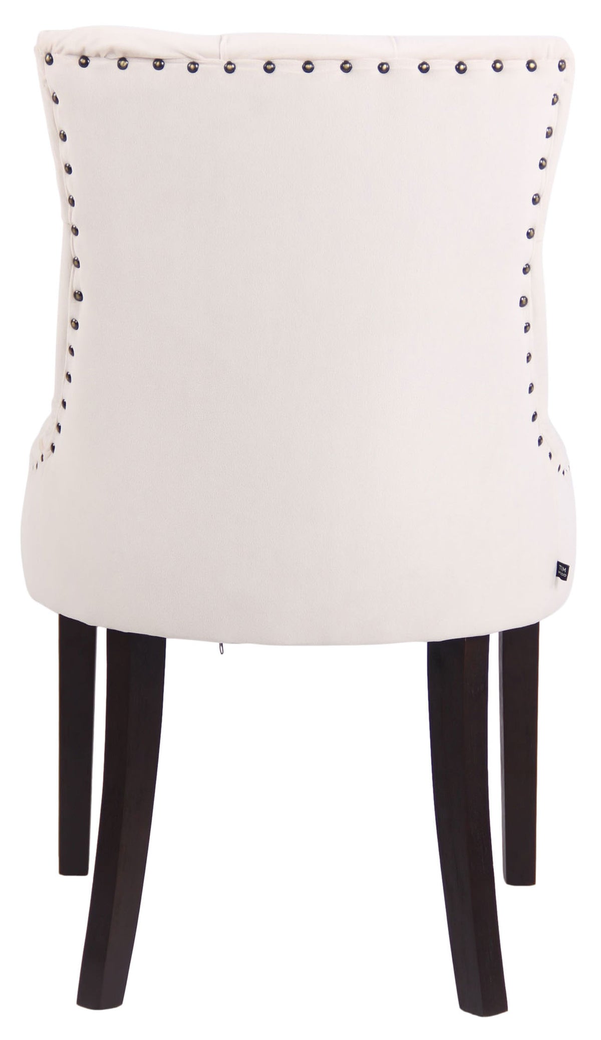 Set van 4 eetkamerstoelen Aberdeen Fluweel creme,antiek creme