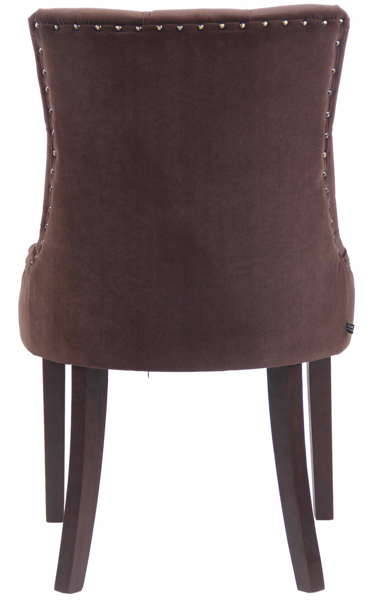 Set van 4 eetkamerstoelen Aberdeen Fluweel bruin,antiek braun